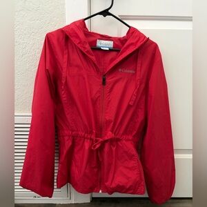 Columbia Women's Red Windbreaker Jacket